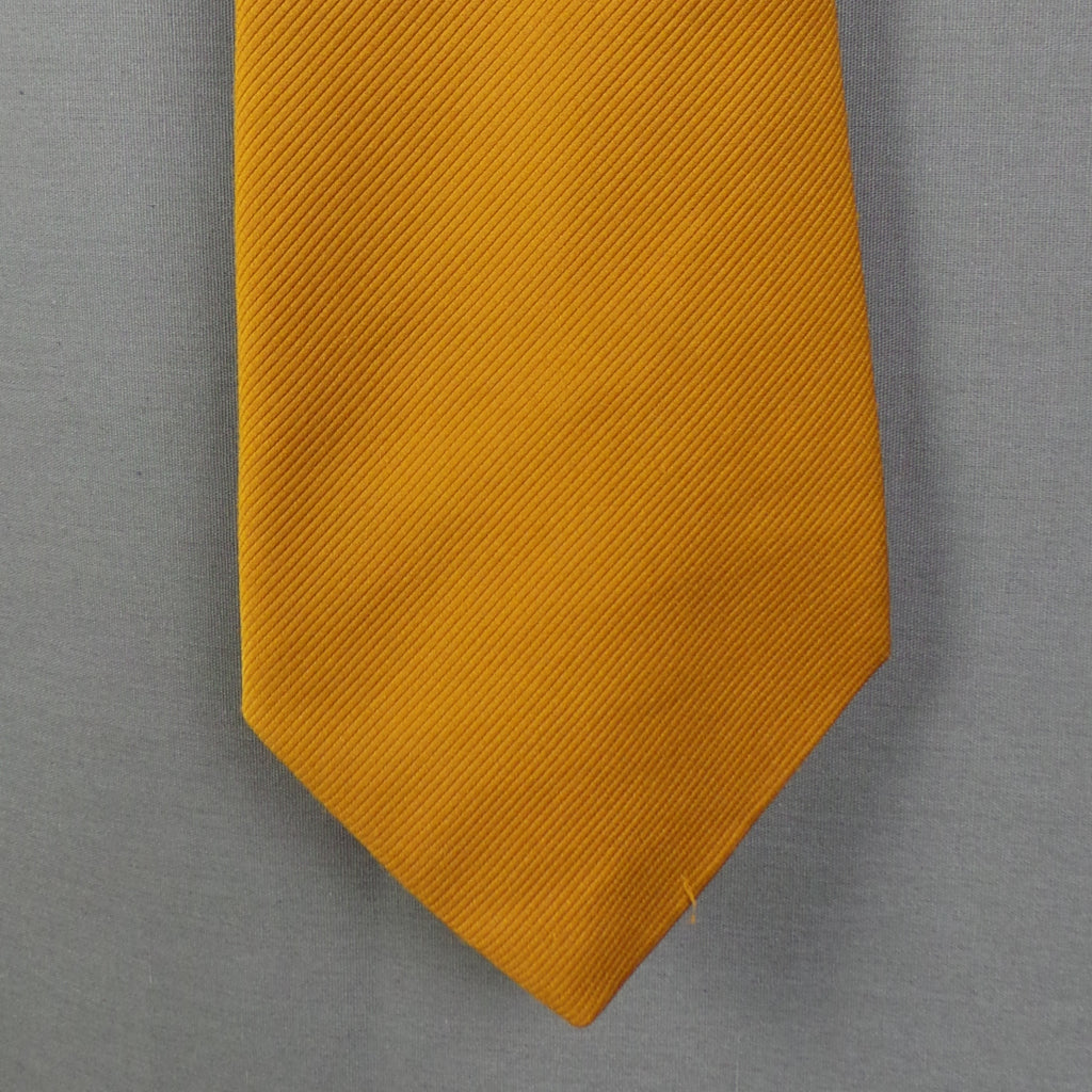 1960s Plain Mustard Wide Vintage Mens Tie
