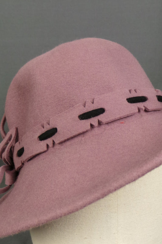 1960s Dusky Pink Trilby Hat