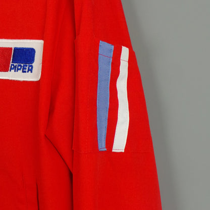 1960s Red Piper Pilots Flight Jacket | XL