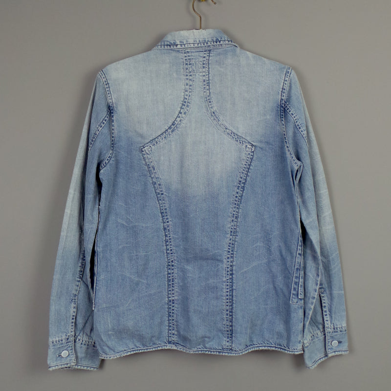 Wrangler Light Blue Denim Chore Jacket | M