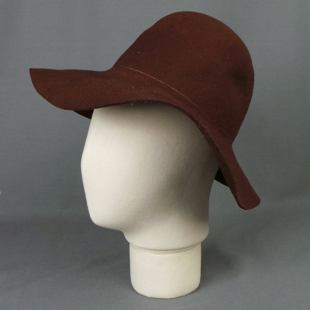 1960 Brown Floppy Brim Vintage Boho Hat | Jacoll