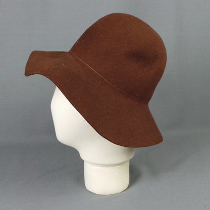 1960 Brown Floppy Brim Boho Hat | Jacoll