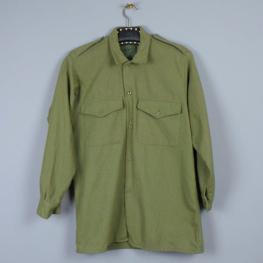 1970s Belfast Khaki Green Vintage Army Shirt