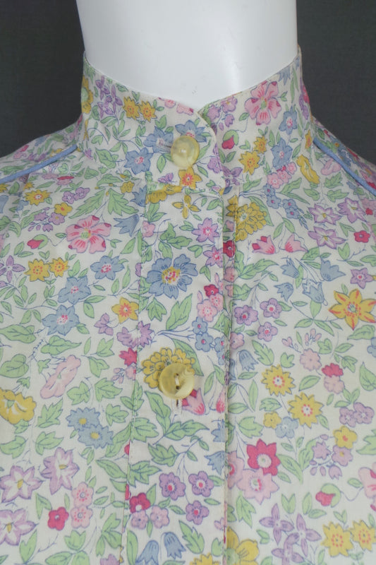 1980s Liberty Tana Lawn Floral Shirtdress | Hildebrand | S