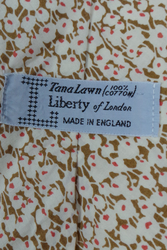 1970s Cream Liberty Tana Lawn Tie