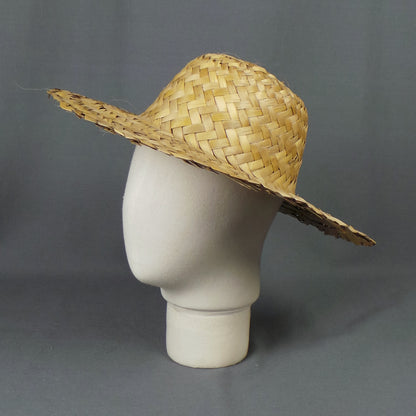 1970s Woven Palm Leaf Vintage Hat
