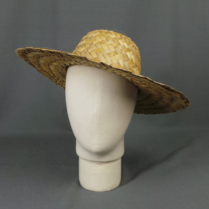 1970s Woven Palm Leaf Hat