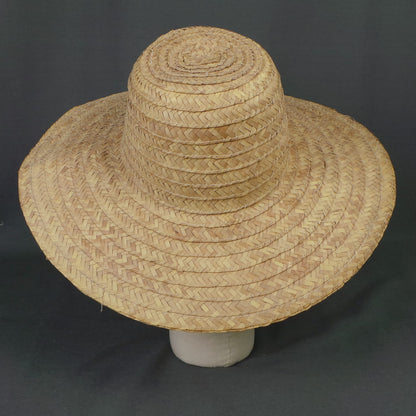 1970s Natural Woven Straw Hat