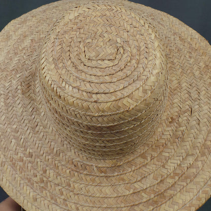 1970s Natural Woven Straw Hat