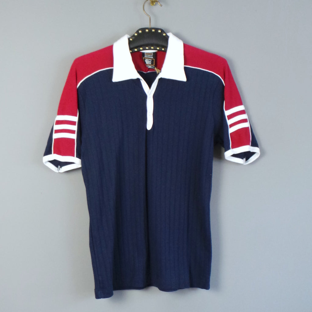 1960s Red Navy Vintage Polo Shirt | Keynote