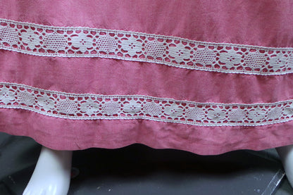 1960s Almond Pink Prairie Skirt | Quad | S