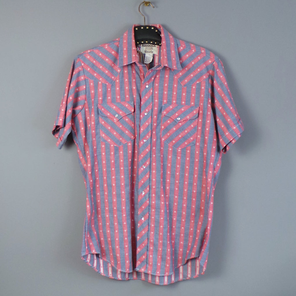 1980s Stars and Stripes Vintage Western Shirt | Ruddock