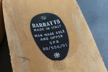 1970s Black Strap Faux Wood Clogs | Barratts | UK 5