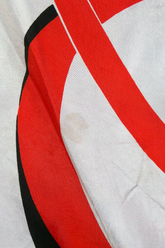 1980s Black, White and Red Swirl Scarf | Christian