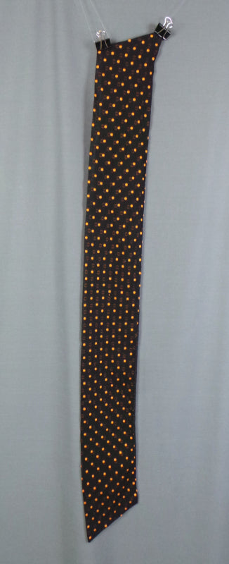 1960s Black Orange Spot Vintage Cravat