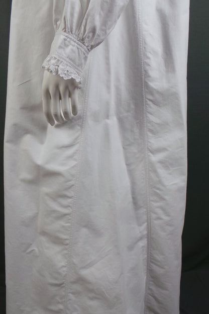 Victorian White Cotton Lace Dress | One Size