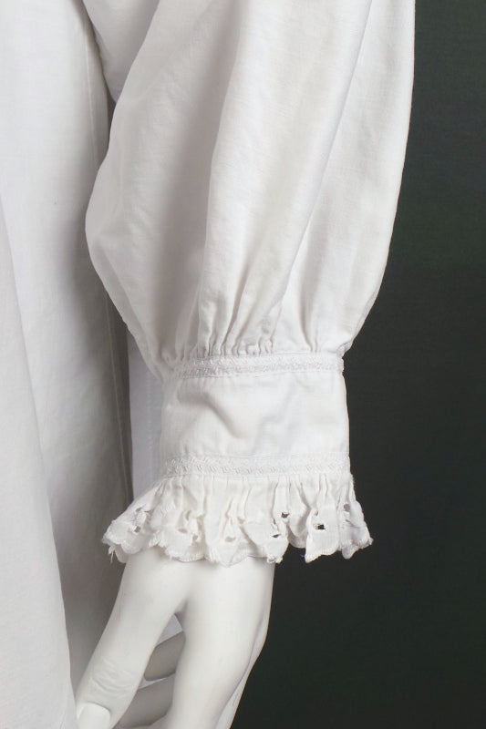 Victorian White Cotton Lace Dress | One Size