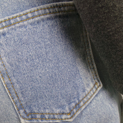 1980s Light Wash Crop Denim Jeans | S