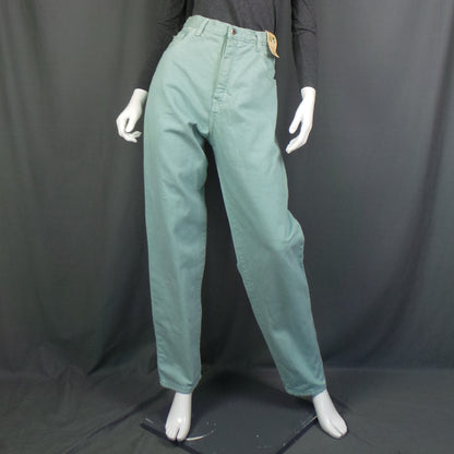 1980s Deadstock Pastel Mint High Waisted Vintage Denim Jeans