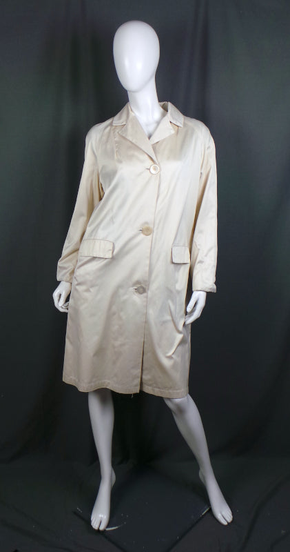 Faux fur shop lined trench coat