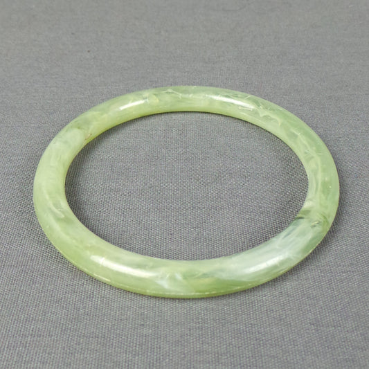 1960s Faux Jade Plastic Vintage Bangle