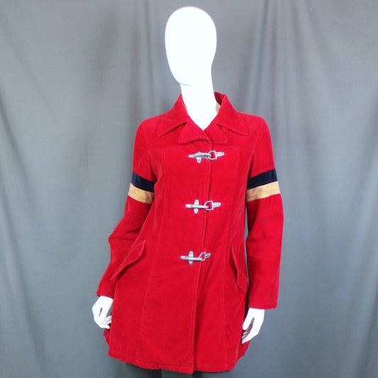1970s Red Cord Stripe Vintage Jacket