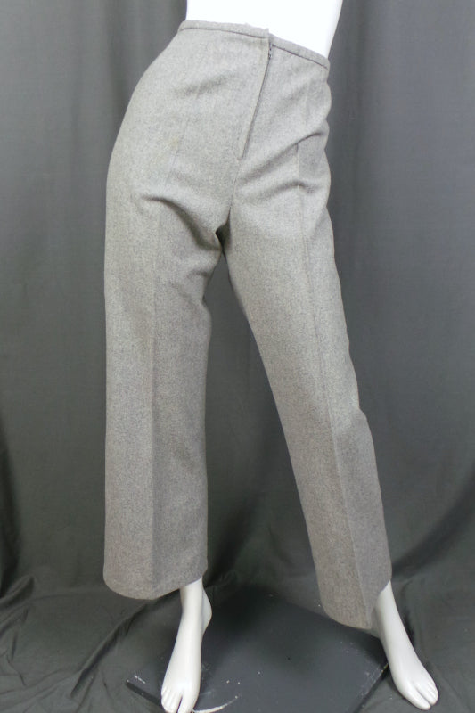 1970s Grey Wool Flared Trouser Suit | Dereta | S