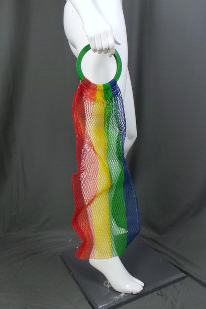 1960s Rainbow Stripe Tote Bag