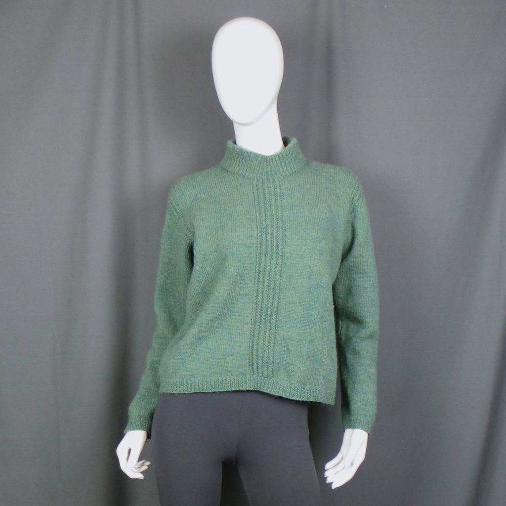 1950s Green Welsh Wool Vintage Jumper