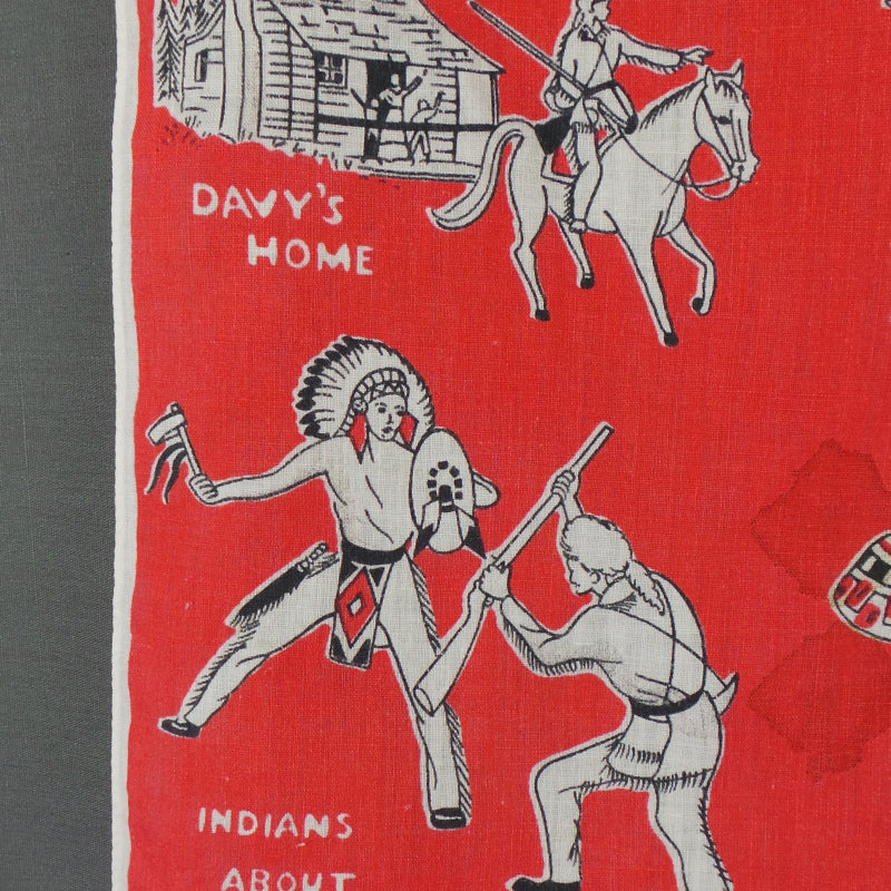 1950s Walt Disney Davy Crockett Handkerchief