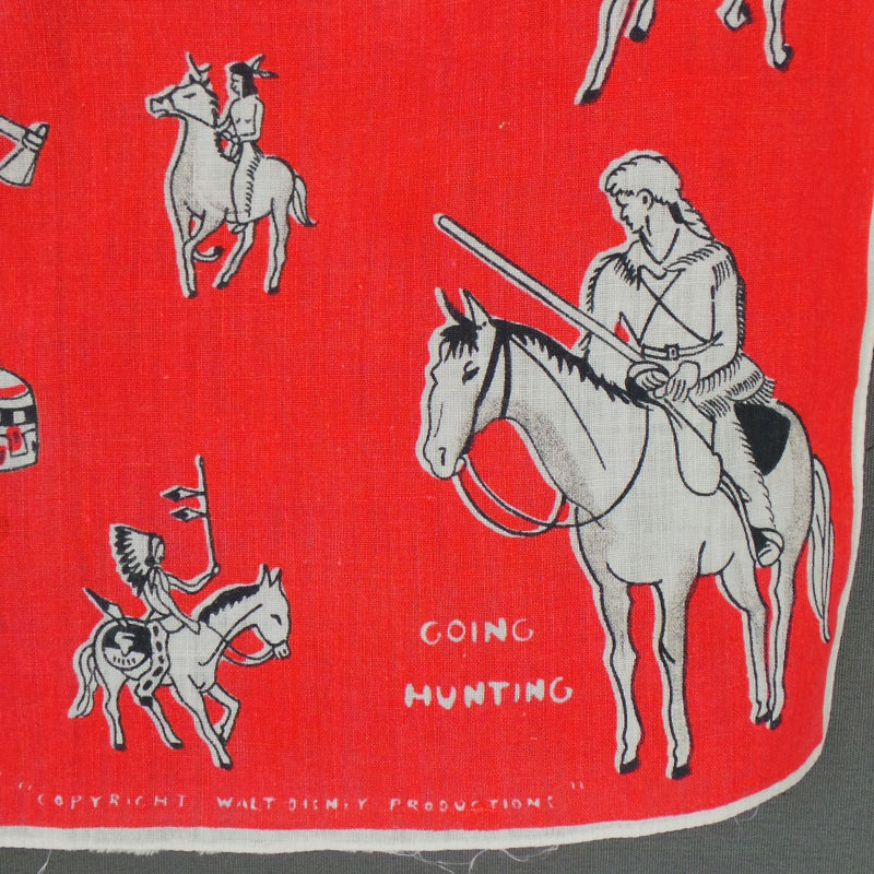 1950s Walt Disney Davy Crockett Handkerchief
