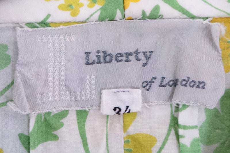 1950s Liberty of London Buttercup Yellow Shirtwaister | XS