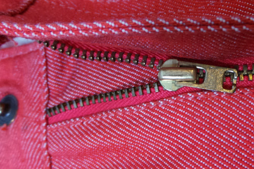 1960s Red Levis Sta-Prest Crop Jeans | M