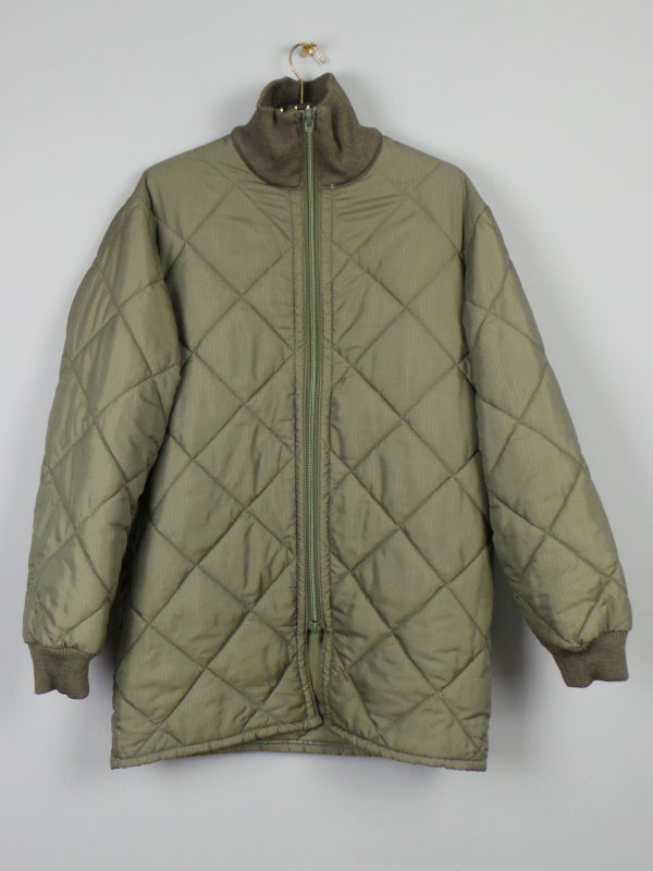 1980s Quilted Army Lining Jacket, 48in Chest