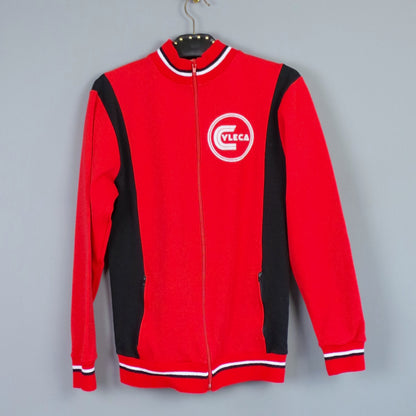 1960s Red Cycling Zip Up Vintage Jacket