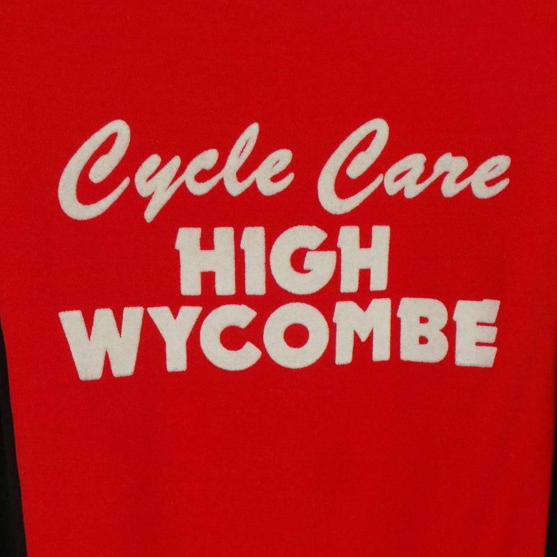 1960s Red, White and Black Cyleca High Wycombe Cycle Zip Up Jacket, 40in Chest