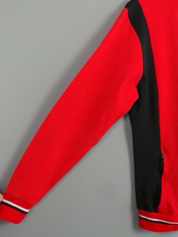 1960s Red Cycling Zip Up Jacket | M