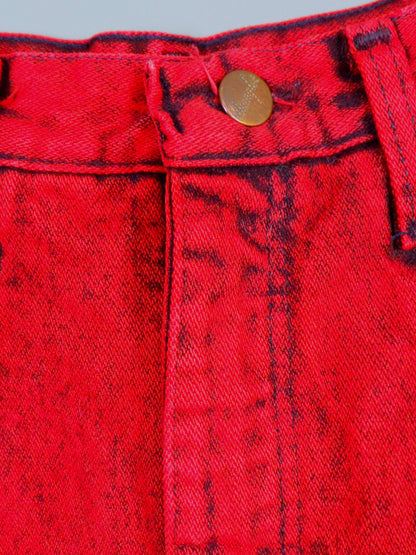 1980s Red Wrangler High Waist Jeans | L