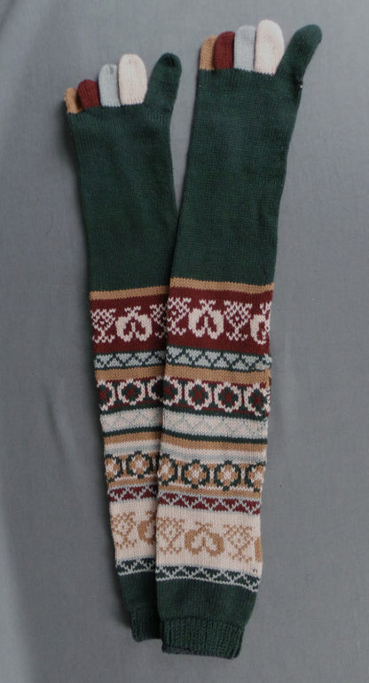 1980s Fair Aisle Long Toe Socks | 5 Colours | One Size