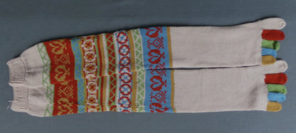 1980s Fair Aisle Long Toe Socks, 5 Colours