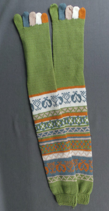 1980s Fair Aisle Long Toe Socks, 5 Colours